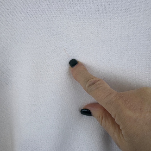 CLOVER + PINE Embroidered Dog Pawprint Cream Sweatshirt / Plus Size 3X - Picture 9 of 10